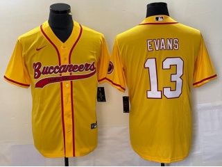 Tampa Bay Buccaneers #13 Mike Evans Baseball Jersey Orange