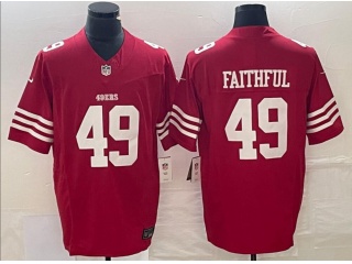 San Francisco 49ers #49 The Faithful Limited Jersey Red