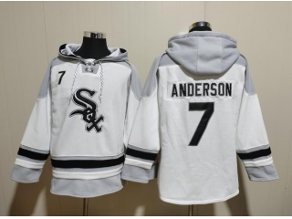 Chicago White Sox #7 Tim Anderson Hoodie White