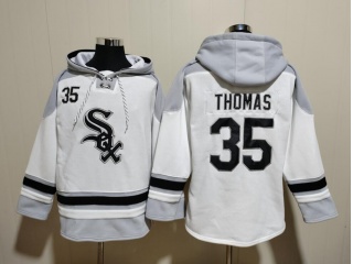 Chicago White Sox #35 Frank Thomas Hoodie White