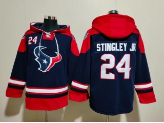 Houston Texans #24 Derek Stingley Jr. Hoodies Blue