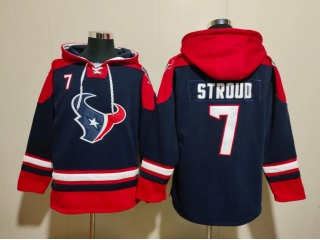 Houston Texans #7 C.J. Stroud Hoodies Blue