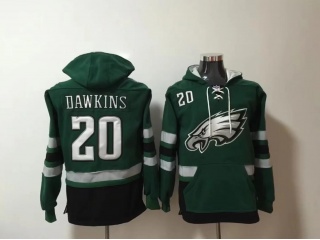 Philadelphia Eagles #20 Brian Dawkins Hoodies Green