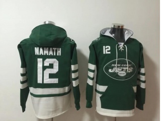 New York Jets #12 Joe Namath Hoodies Green