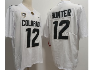 Colorado Buffaloes #12 Travis Hunter With White Collar Limited Jersey White