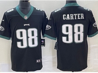 Philadelphia Eagles #98 Jalen Carter Limited Jersey Black