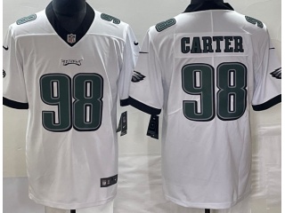 Philadelphia Eagles #98 Jalen Carter Limited Jersey White