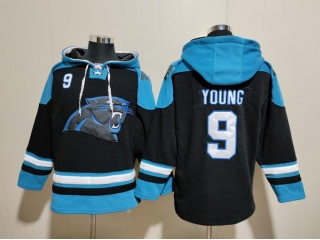Carolina Panthers #9 Bryce Young Hoodies Black/Blue