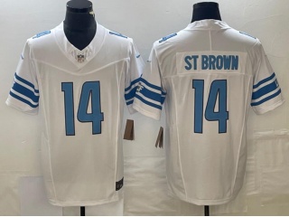 Detroit Lions #14 Amon-Ra St. Brown limited Jersey White