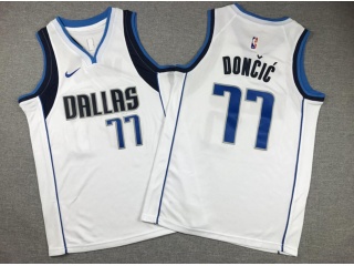 Youth Dallas Mavericks #77 Luka Doncic Jersey White