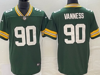 Green Bay Packers #90 Lukas Vaness Vapor Limited Jersey Green