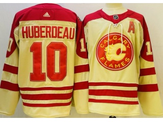 Calgary Flames #10 Jonathan Huberdeau Classic Jersey Cream
