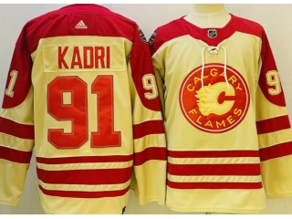 Calgary Flames #91 Nazem Kadri Classic Jersey Cream