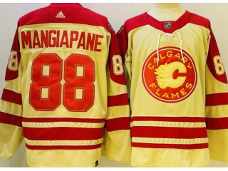 Calgary Flames #88 Andrew Mangiapane Classic Jersey Cream