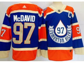 Edmonton Oilers #97 Connor McDavid 2023 Heritage Classic Jersey Blue