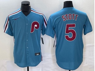 Nike Philadelphia Phillies #5 Bryson Stott Cool Base Jersey Blue