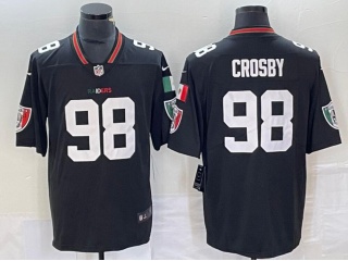 Las Vegas Raiders #98 Maxx Crosby Mexico Limited Jersey Black