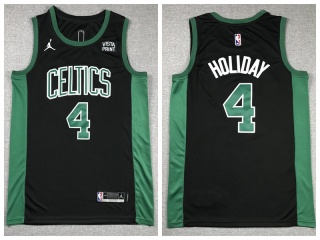 Boston Celtics #4 Jrue Holiday Jersey Black