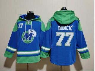 Dallas Mavericks #77 Luka Doncic Hoodie Blue/Green