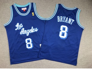 Youth Los Angeles Lakers #8 Kobe Bryant Throwback Jersey Blue