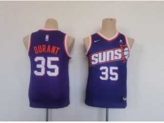 Youth Phoenix Suns #35 Kevin Durant Jersey 2023-24 Purple
