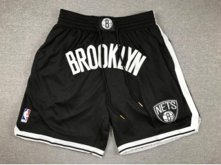 Brooklyn Nets Throwback Shorts Black