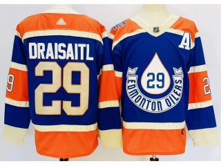 Edmonton Oilers #29 Leon Draisaitl 2023 Heritage Classic Jersey Blue