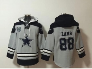 Dallas Cowboys #88 CeeDee Lamb Hoodies Grey