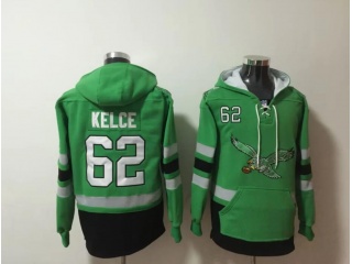 Philadelphia Eagles #62 Jason Kelce Hoodie Kelly Green 