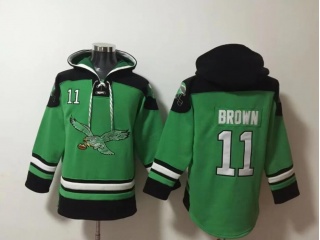 Philadelphia Eagles #11 Aj Brown Hoodie Kelly Green 
