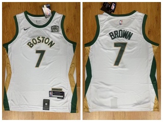 Boston Celtics #7 Jaylen Brown 2024 City Jersey White