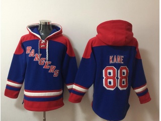 New York Rangers #88 Patrick Kane Hoodie Blue/Red
