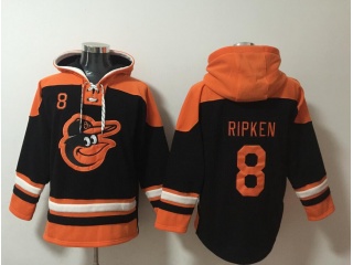 Baltimore Orioles #8 Cal Ripken Hoodie Black