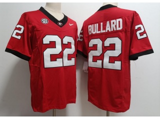 Georgia Bulldogs #22 Javon Bullard Jersey Red