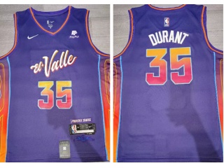 Phoenix Suns #35 Kevin Durant 2024 City Jersey Purple 