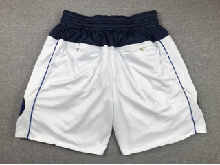 Dallas Mavericks Throwback Shorts White