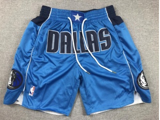 Dallas Mavericks Throwback Shorts Light Blue