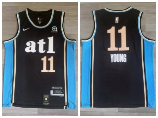 Atlanta Hawks #11 Trae Young 2024 City Jersey Black