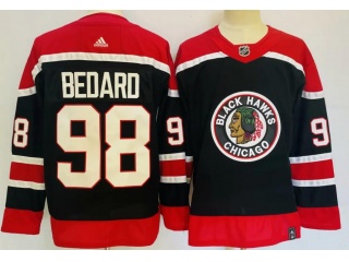 Chicago Blackhawks #98 Connor Bedard Retro Jersey Black