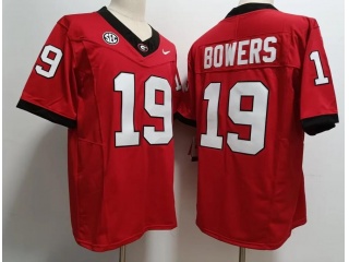 Georgia Bulldogs #19 Brock Bowers Limited Jersey Red New Style