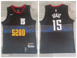 Denver Nuggets #15 Nikola Jokic 2024 City Jersey Black