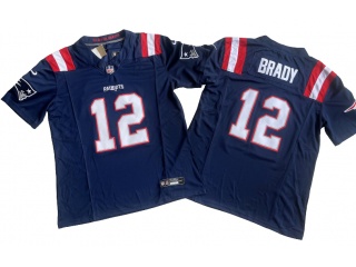New England Patriots #12 Tom Brady Vapor F.U.S.E. Limited Jersey Blue