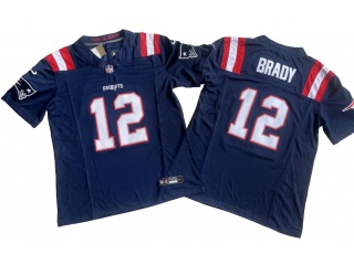 New England Patriots #12 Tom Brady Vapor F.U.S.E. Limited Jersey Blue 