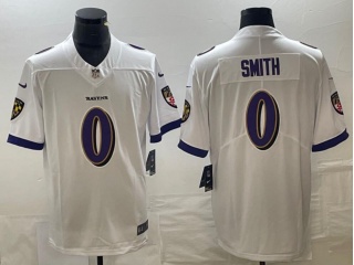 Baltimore Ravens #0 Roquan Smith Vapor Limited Jersey White