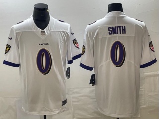 Baltimore Ravens #0 Roquan Smith Vapor Limited Jersey White 