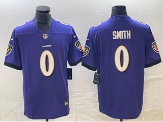 Baltimore Ravens #0 Roquan Smith Vapor Limited Jersey Purple