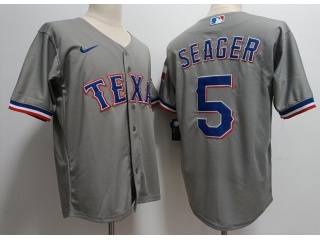 Texas Rangers #5 Corey Seager Cool Base Jersey Grey
