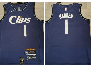 Los Angeles Clippers #1 James Harden 2024 City Jersey Blue