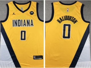 Nike Indiana Pacers #0 Tyrese Haliburton 2022-23 Jersey Yellow