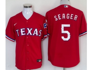 Nike Texas Rangers #5 Corey Seager Cool Base Jersey Red